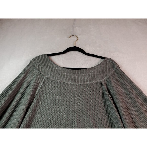 We The Free Sweater Womens Medium Olive Long Sleeve Round Neck Pockets Pullover - Picture 4 of 10